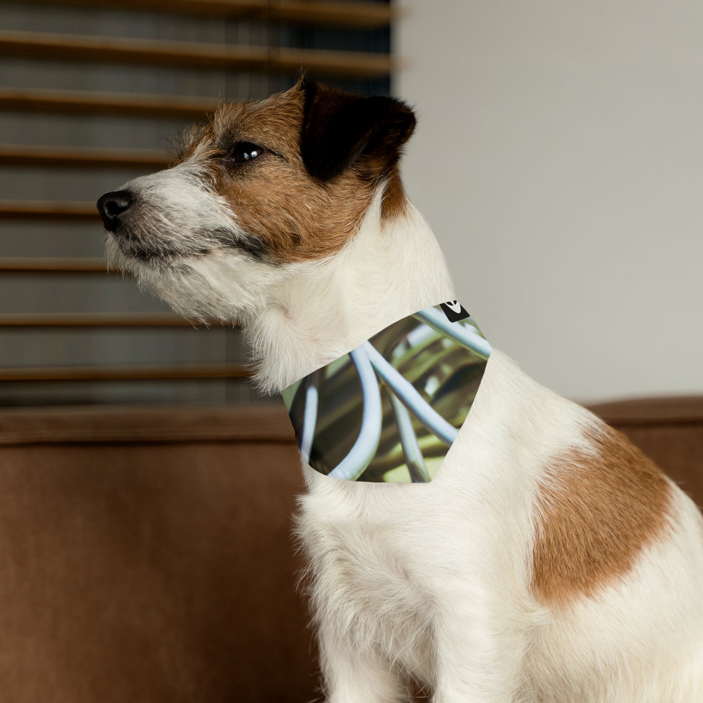 "Abstract Artistry: Constructing Emotion from Common Objects" - The Alien Pet Bandana Collar