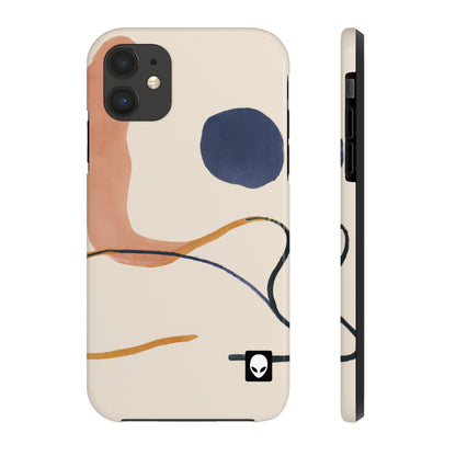 "Geometric Contrast: Exploring Color Through Geometry" - The Alien Tough Phone Cases