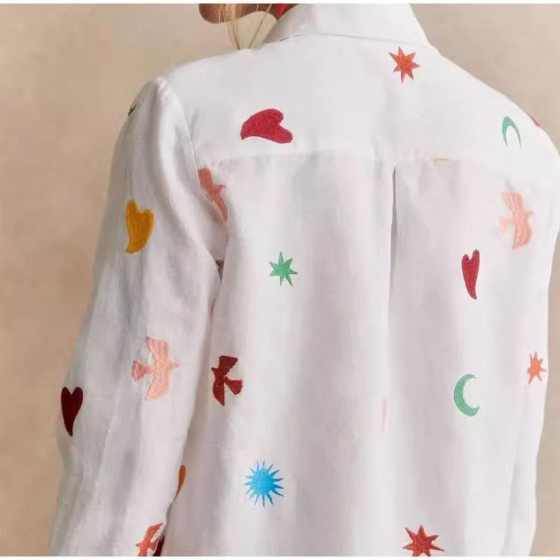 White Shirt Women Summer Wear Niche Top Korean Normcore Outer Wear Long Sleeve Chiffon Shirt