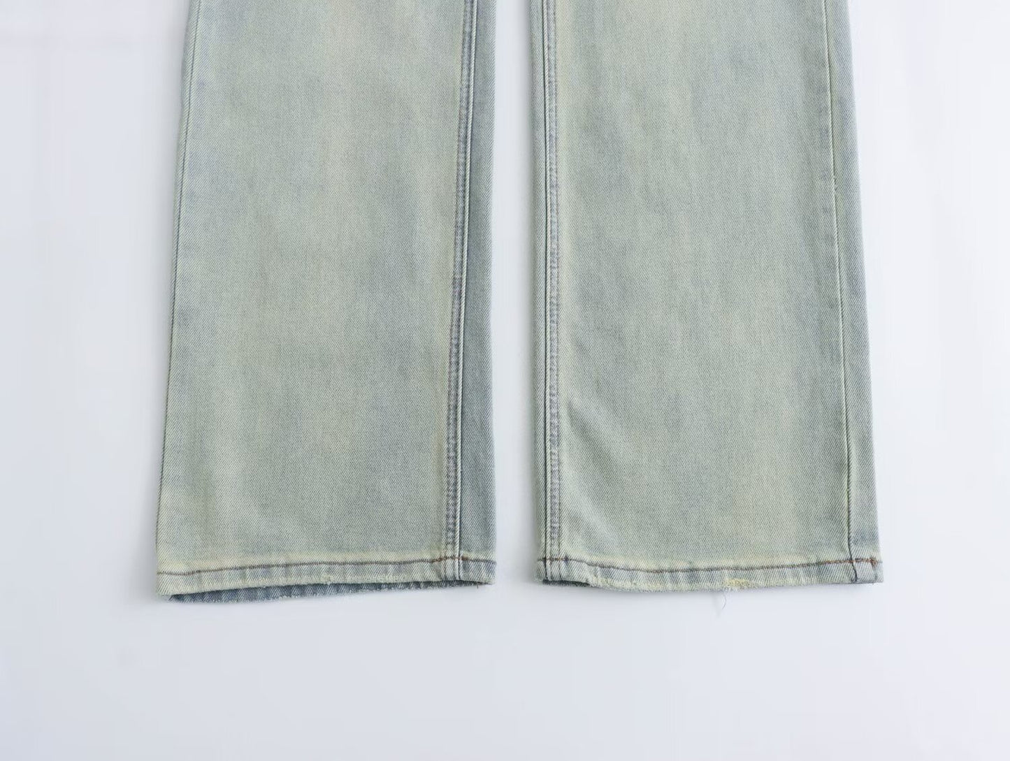 Retro Gerade Jeans Frauen Frühling Hohe Taille Lose Alle Passenden