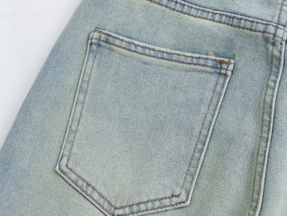 Retro Gerade Jeans Frauen Frühling Hohe Taille Lose Alle Passenden