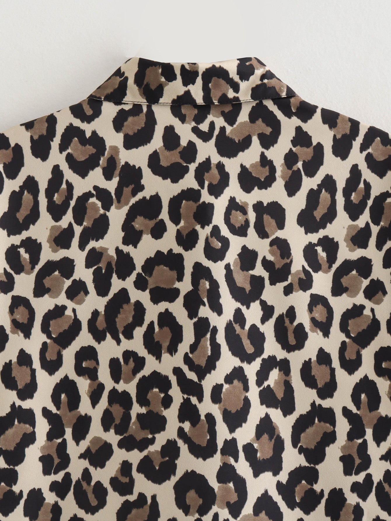 Mujer Festival de primavera Camisa de leopardo Traje de pantalón de leopardo