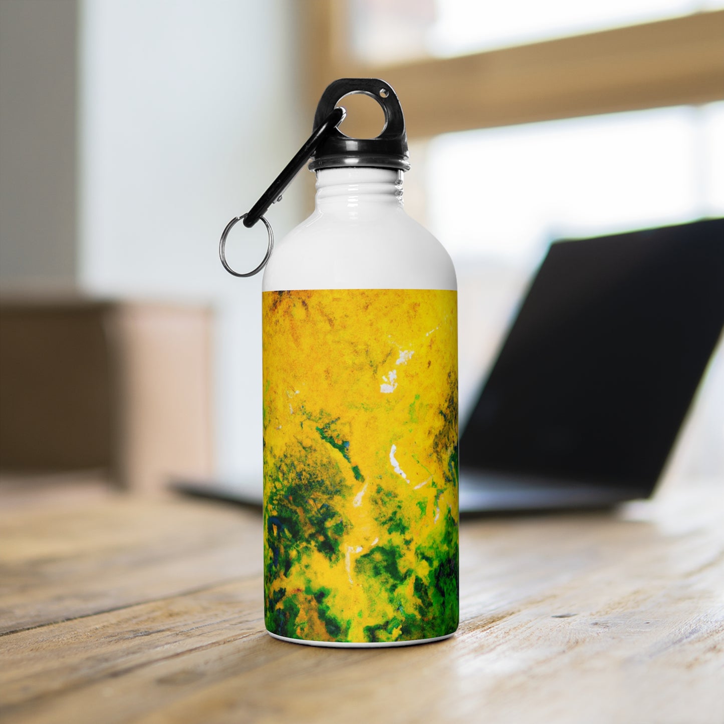 "Exploring Colorful Textures" - The Alien Stainless Steel Water Bottle