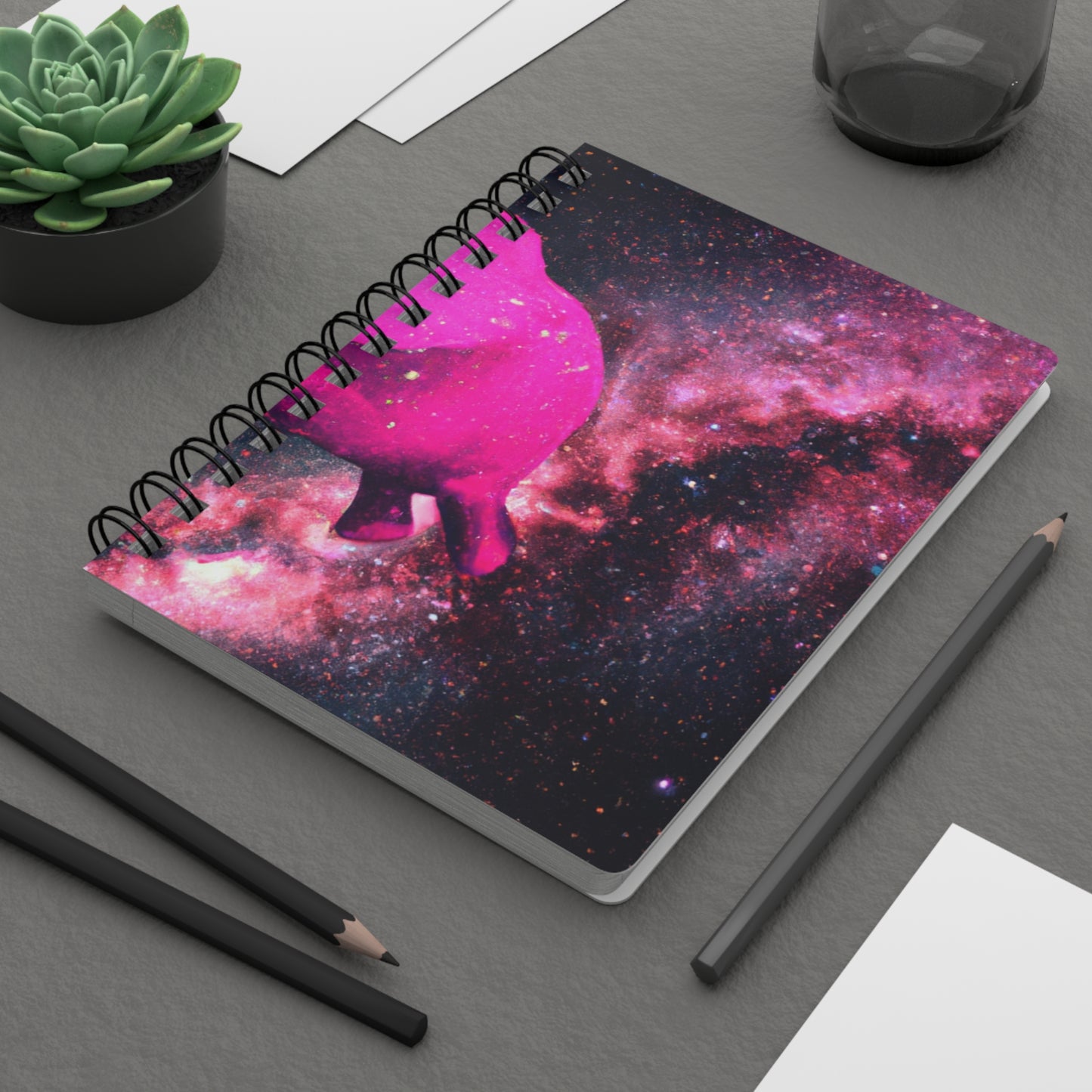 "Majestic Pinkelephant Exploration" - The Alien Spiral Bound Journal