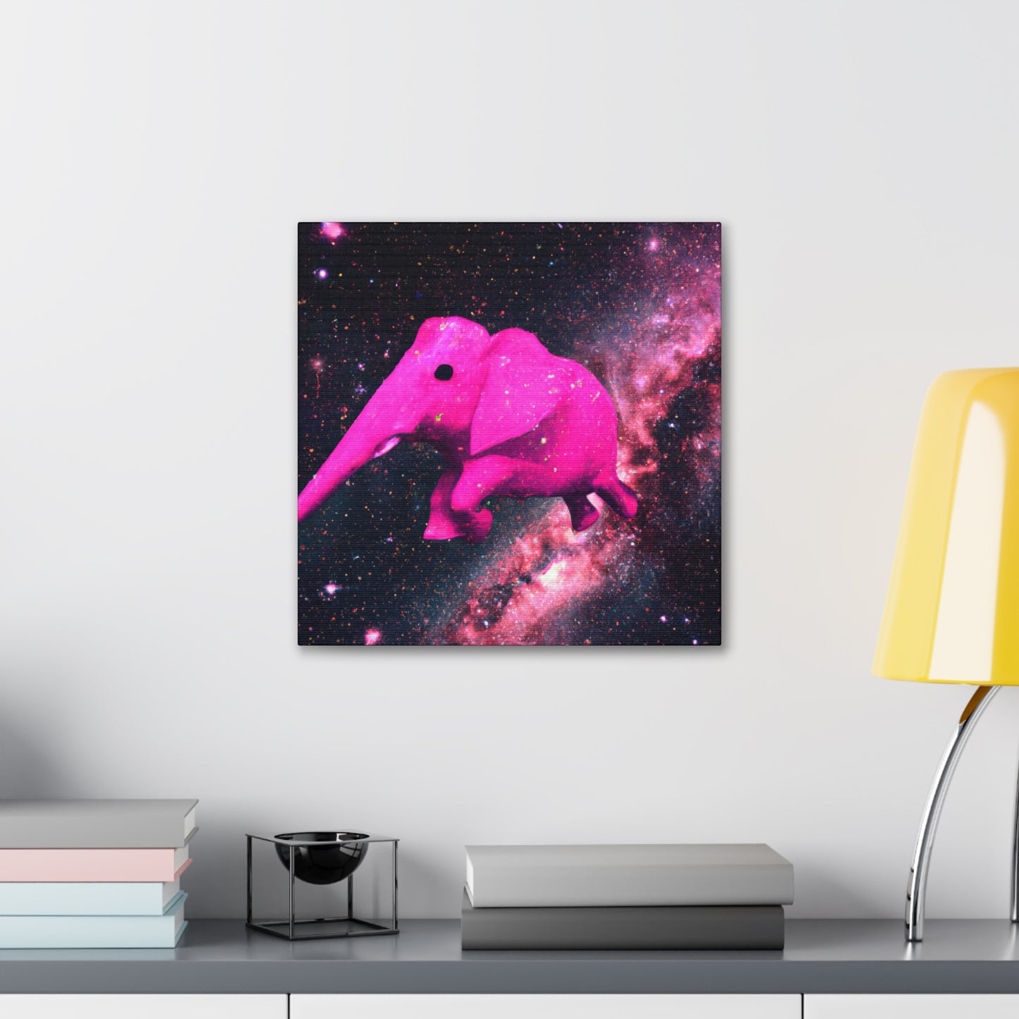 "Exploración majestuosa del elefante rosa" - The Alien Canva