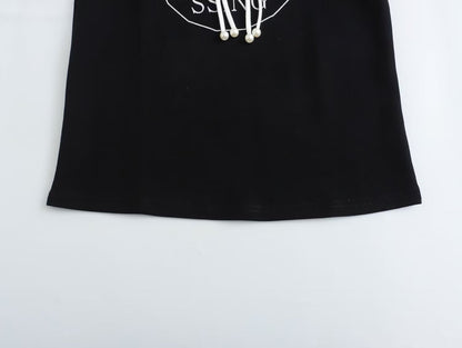 Camiseta de manga corta con botones de rana y borlas nacionales de primavera y verano para mujer, camiseta de cuello redondo a juego