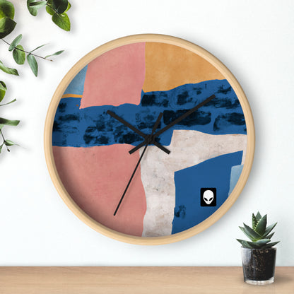 "Interacción de luces y sombras: un collage abstracto" - El reloj de pared alienígena