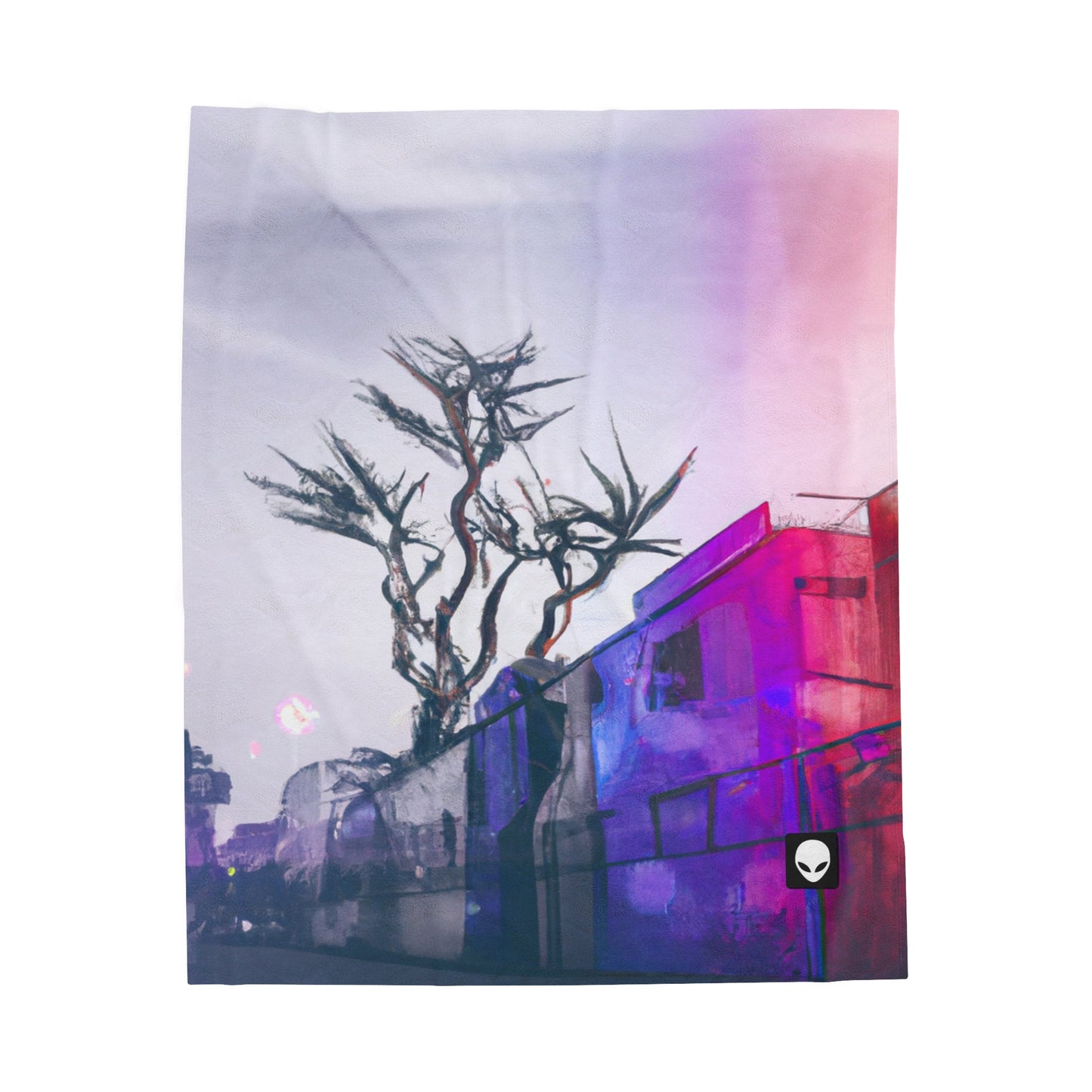 "Exploring Photographs in Color" - The Alien Velveteen Plush Blanket