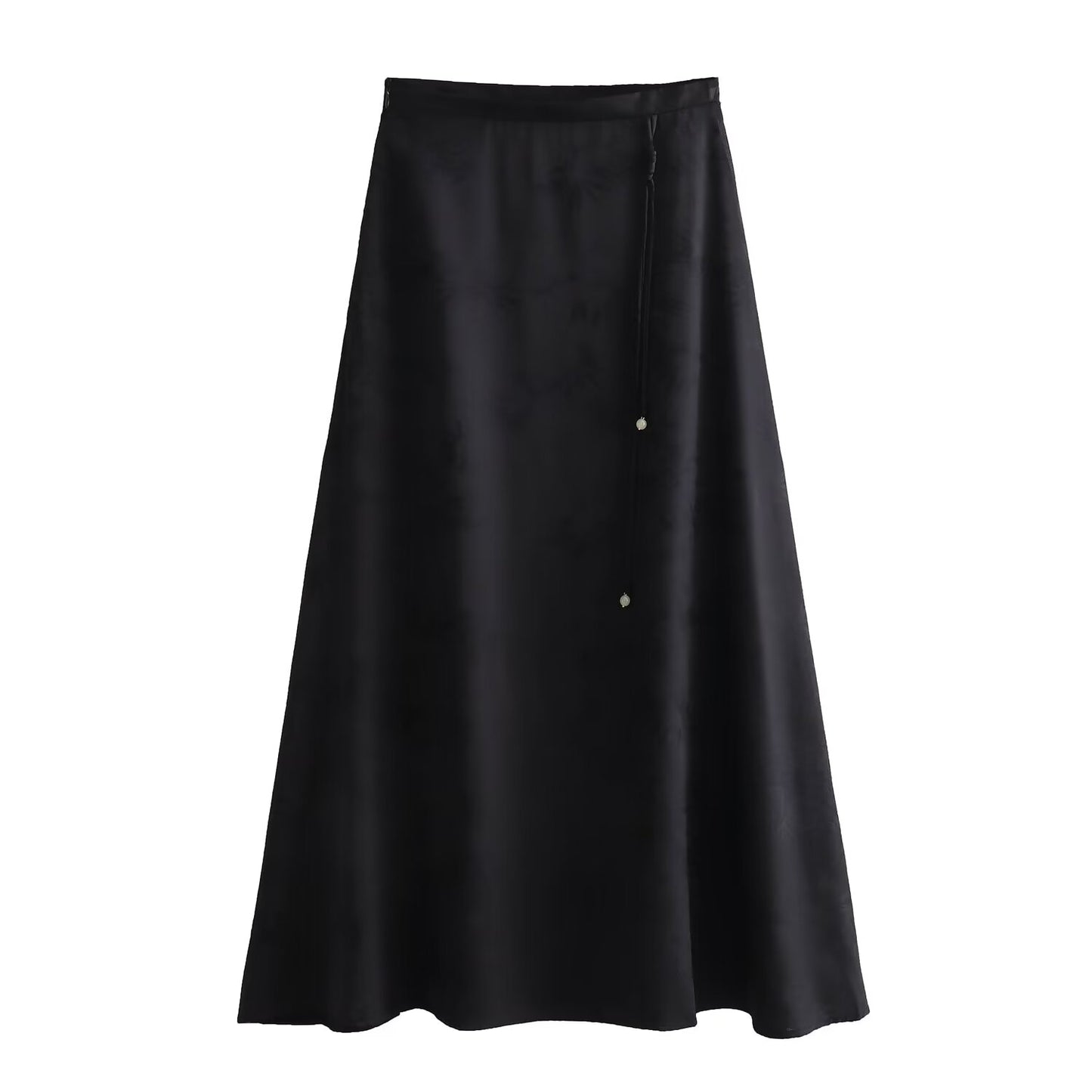 Braid Rope Tassel Skirt Korean Women Clothing Spring National Jacquard Satin