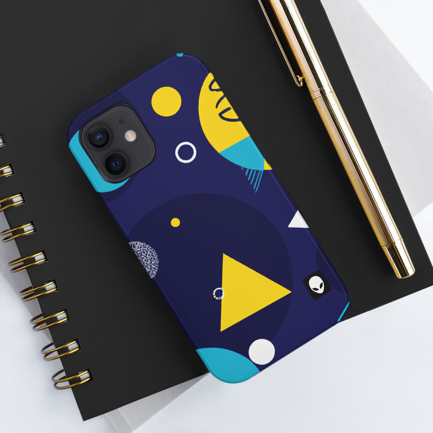 „Geometrische Fusion: Erwecken Sie Ihre Vision zum farbenfrohen Leben“ – The Alien Tough Phone Cases