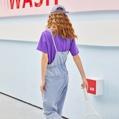 Ropa de mujer Pantalones vaqueros con tirantes y cordón