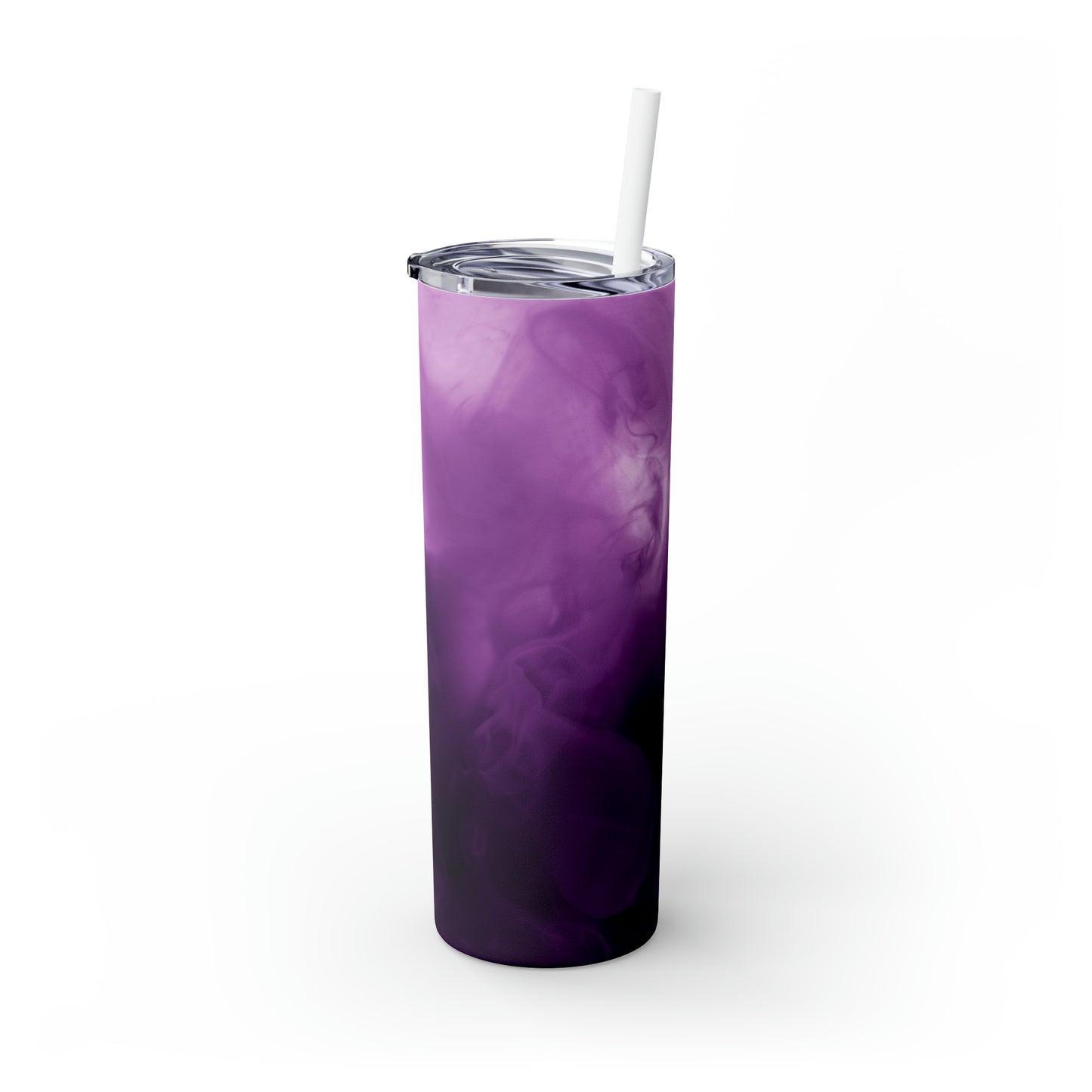 Pruple Smoke – The Alien Maars® Skinny Tumbler mit Strohhalm 20oz