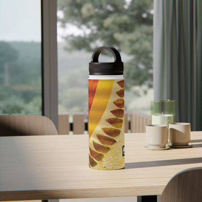 "A Natural Mosaic: Shapes and Colors from the Earth" - The Alien Stainless Steel Water Bottle, Handle Lid