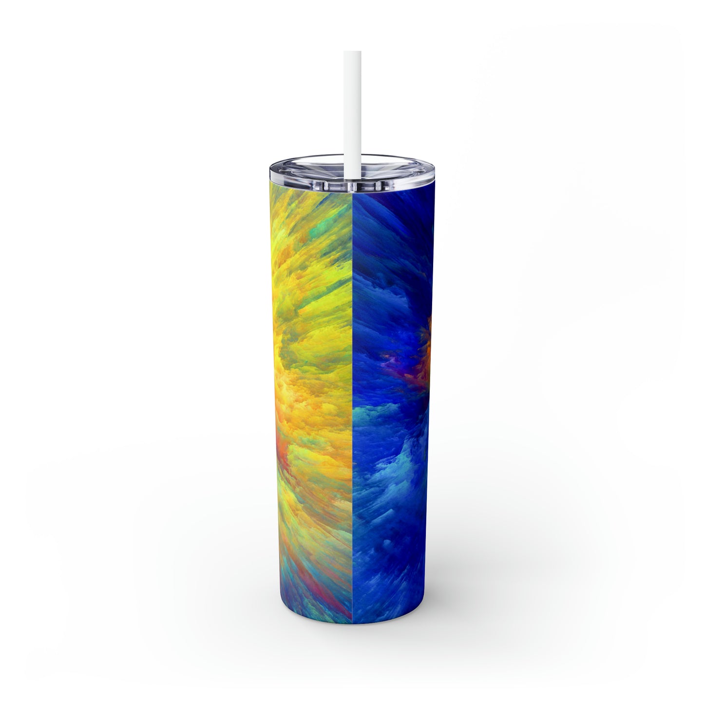 Vibrant Tangles - The Alien Maars® Skinny Tumbler with Straw 20oz