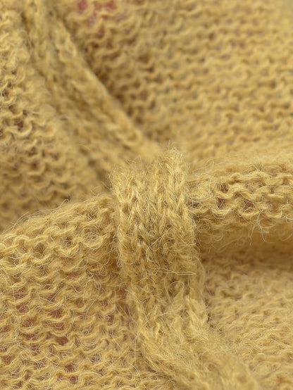 Damenbekleidung, französische Strickmode mit ausgehöhltem Cut-out-Design