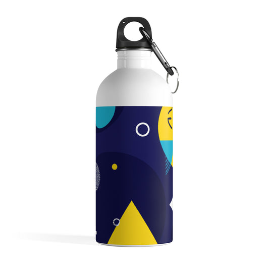 "Geometric Fusion: Bringing Your Vision to Colorful Life" - The Alien Stainless Steel Water Bottle