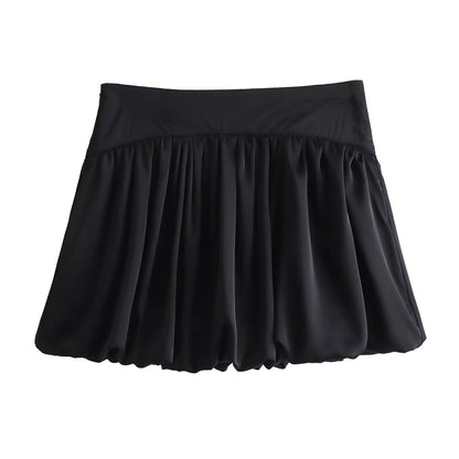 Women Summer Solid Balloon Culottes