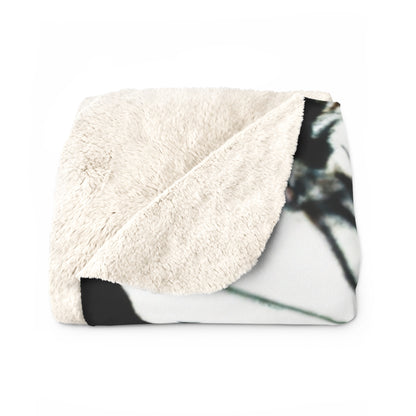 "A Light and Shadow Illumination" - The Alien Sherpa Fleece Blanket