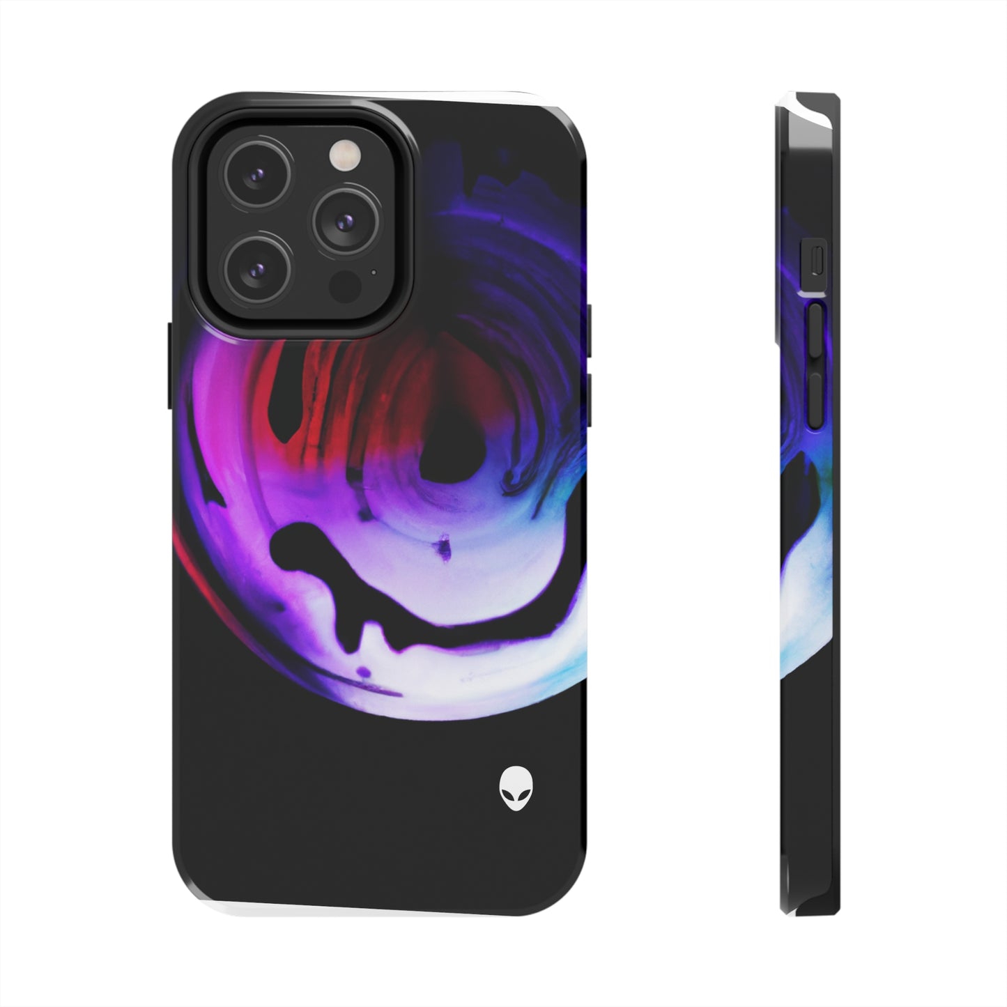 "Exploring Contrasts: A Colorful Dance of Luminance and Chromatic Aberration" - The Alien Tough Phone Cases