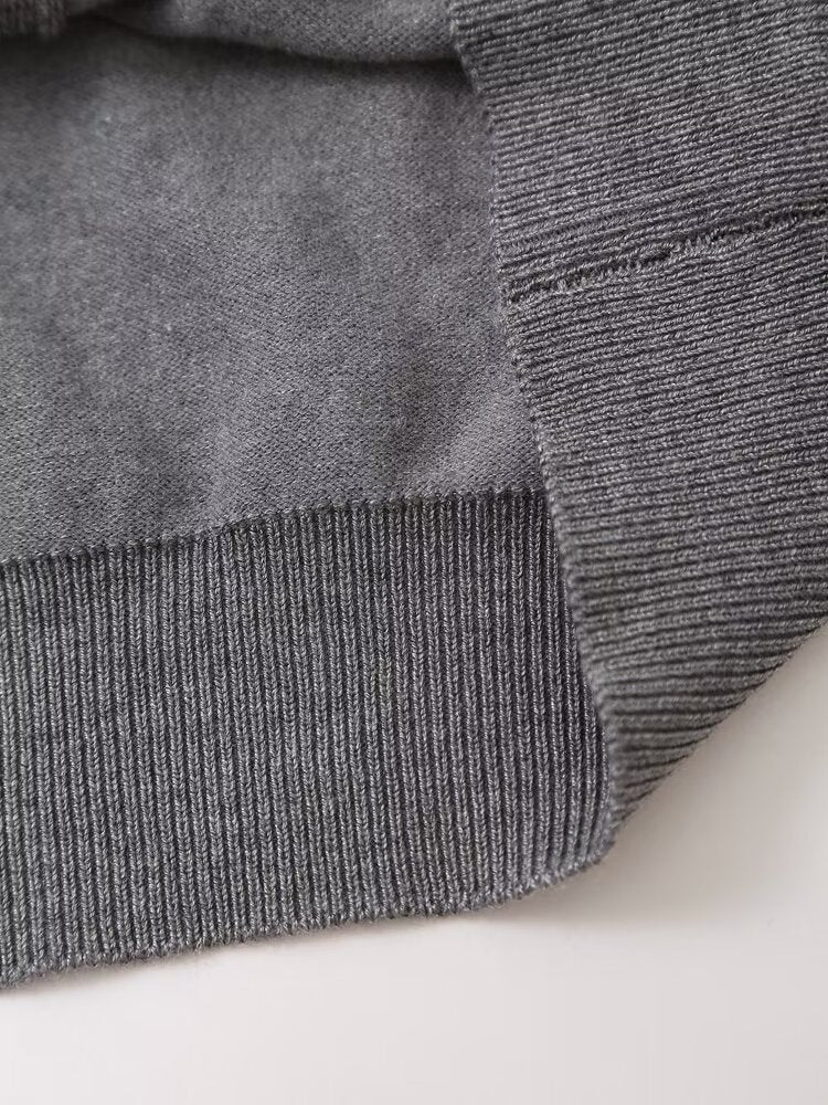 Frühlingskleidung für Damen, Slim Fit, kurzärmliger Strickmantel