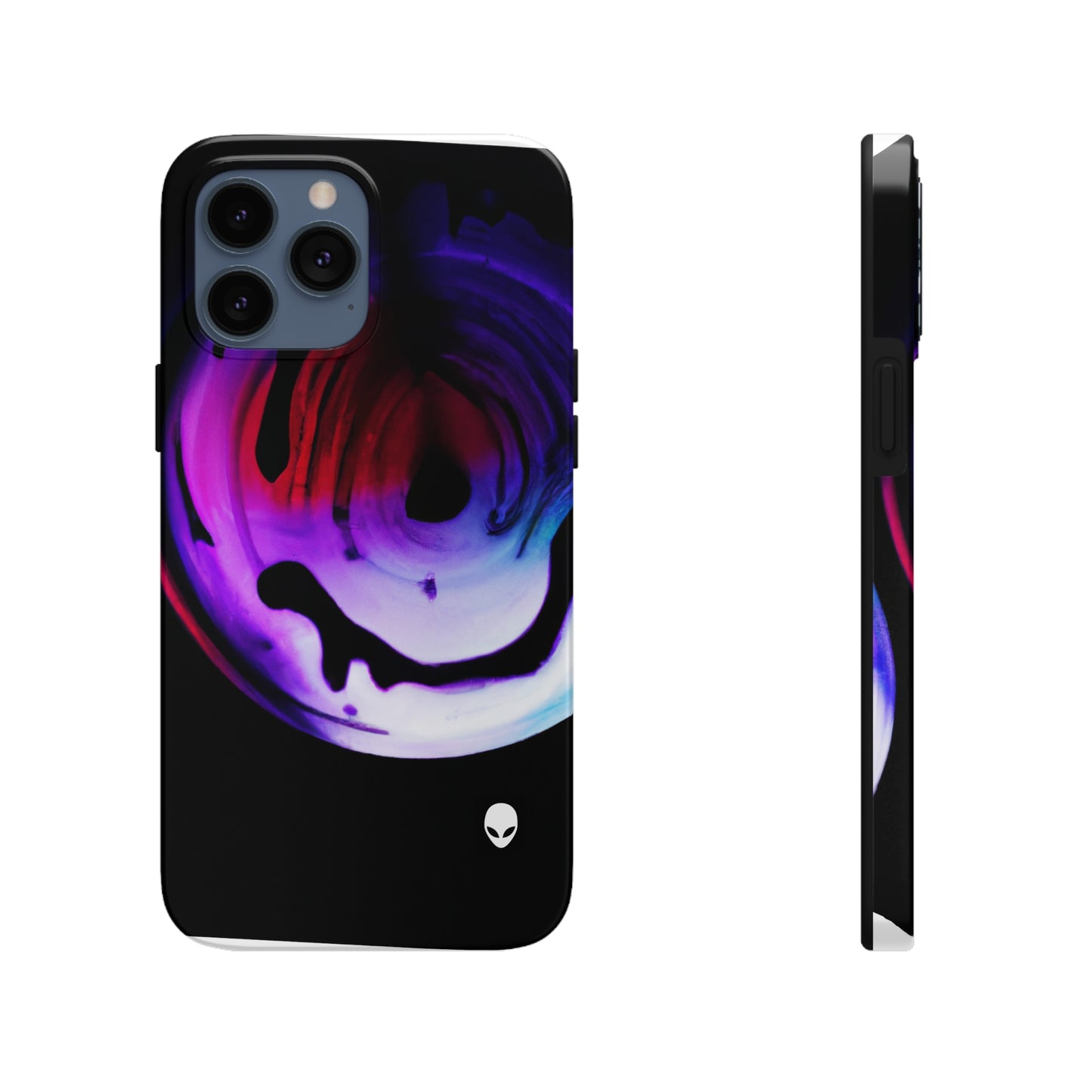 "Explorando los contrastes: una danza colorida de luminancia y aberración cromática" - The Alien Tough Phone Cases