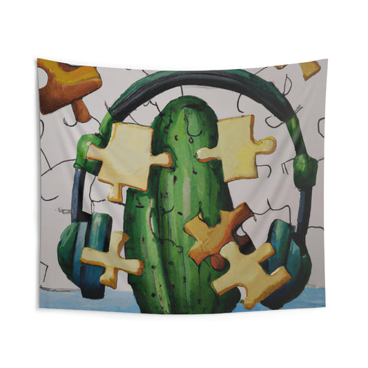 "Cactified Puzzle Time" - The Alien Wall Tapestries