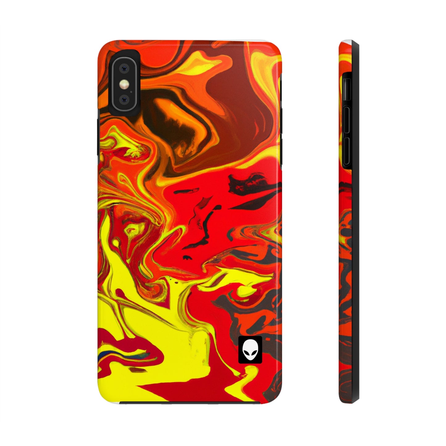 "Abstract Energy in Motion" - The Alien Tough Phone Cases