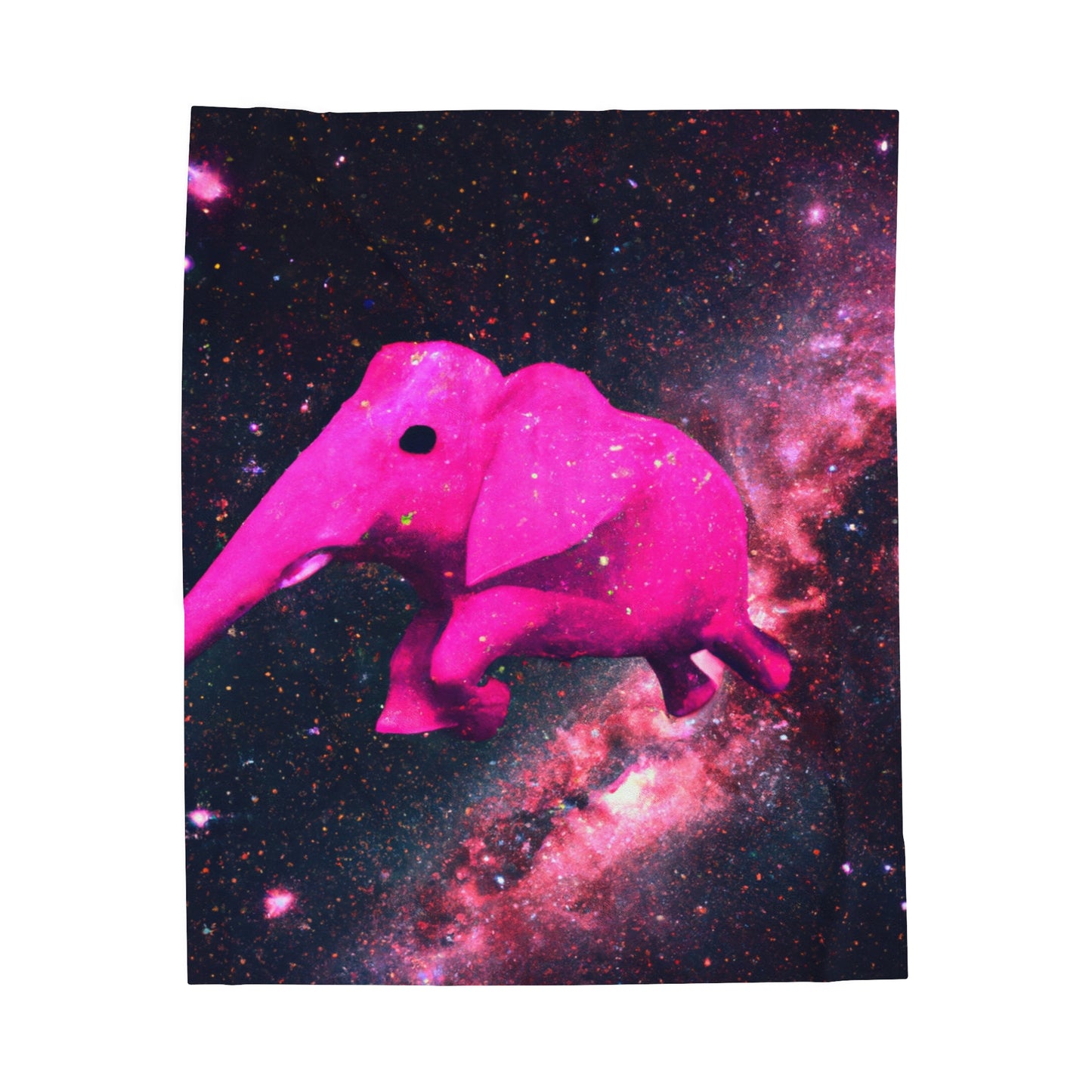 "Majestic Pinkelephant Exploration" - The Alien Velveteen Plush Blanket