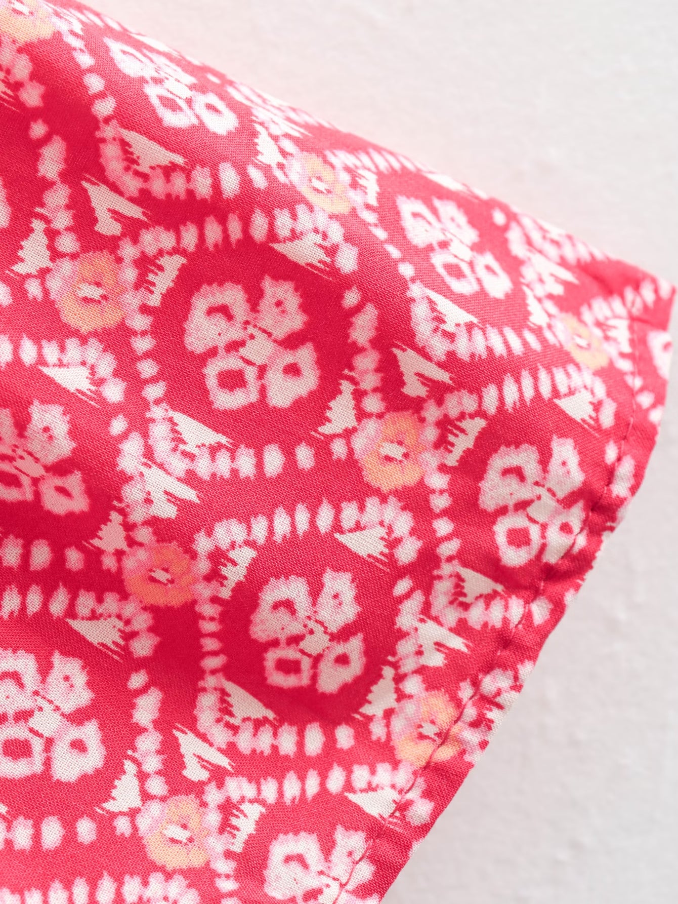 Conjunto de falda camisera con estampado floral de primavera para mujer