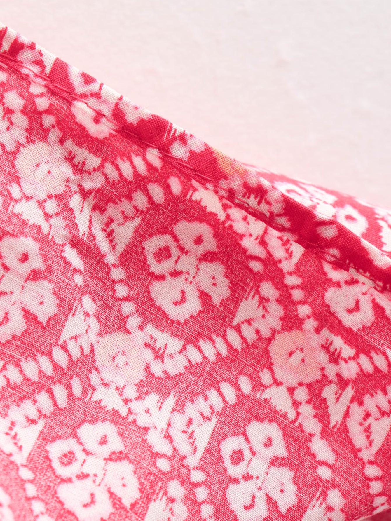 Conjunto de falda camisera con estampado floral de primavera para mujer