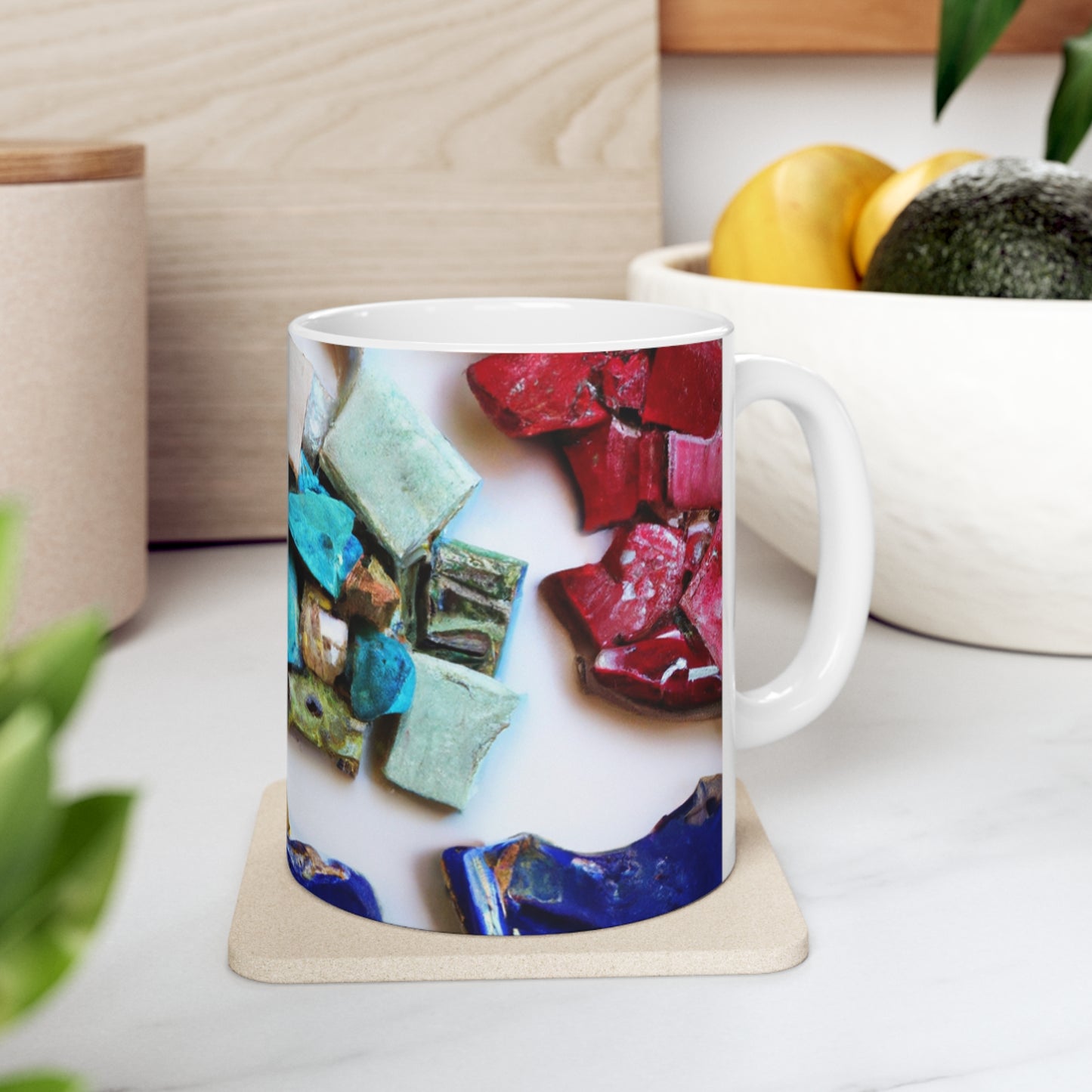 "A Mosaic of Resilience: A Creative Exploration of Strength and Endurance" - The Alien Ceramic Mug 11 oz