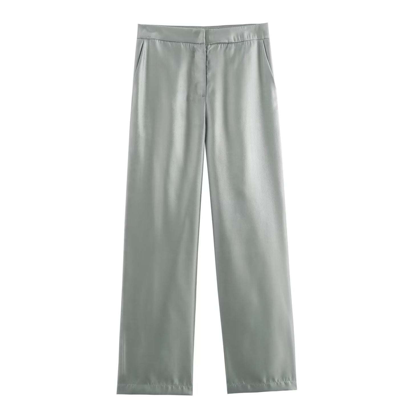 Damenbekleidung Sommer Hochwertige Metallic-Glanz-Lässige Metallic-Hose für Damen Hosen-Sets