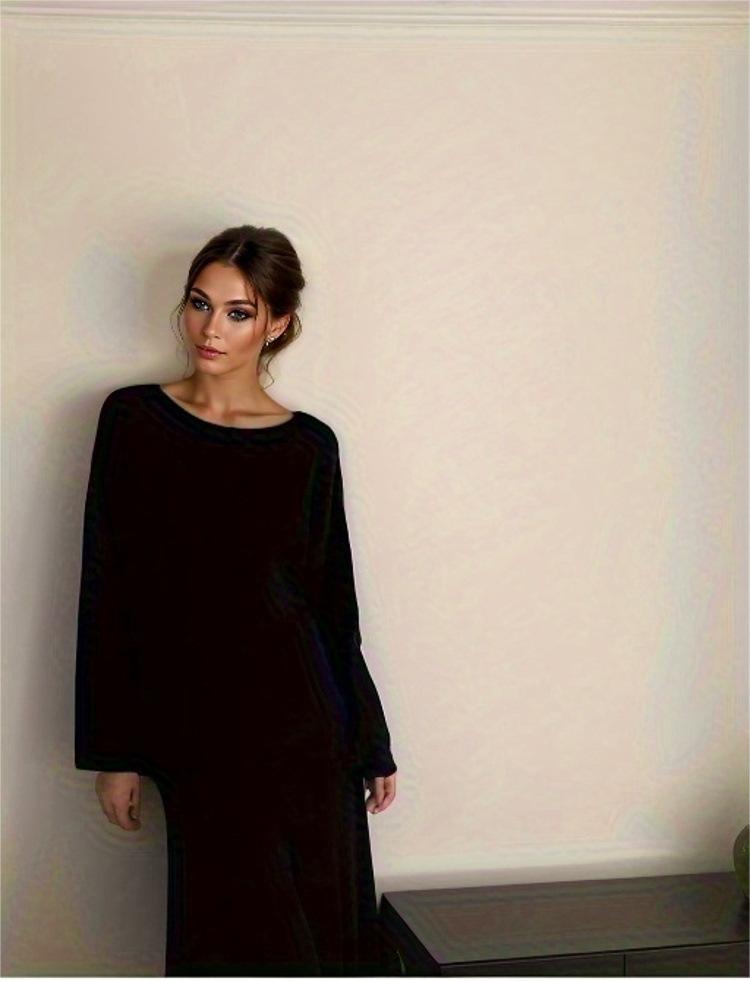 Autumn Winter Elegant Knitting Suit Women Off Shoulder Sweater Top Elastic Waist Fishtail Skirt