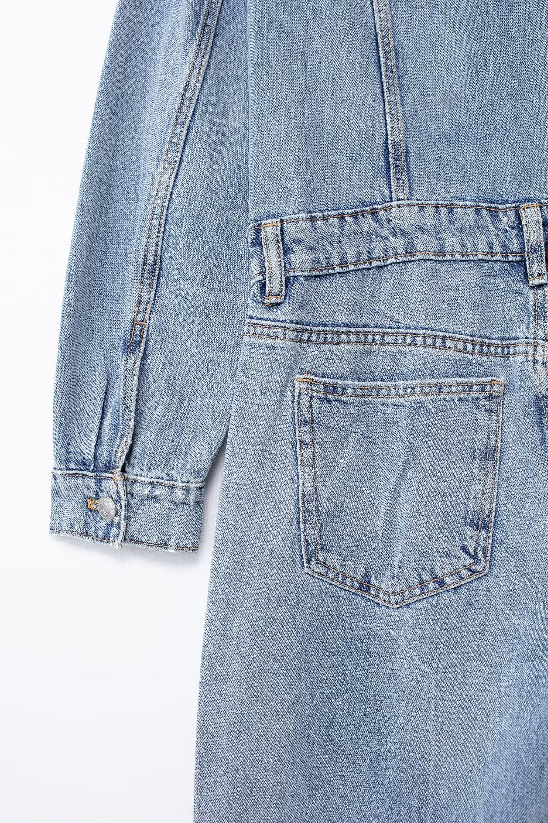 Sommer Damen Kleidung Lässiger einfacher Denim-Overall