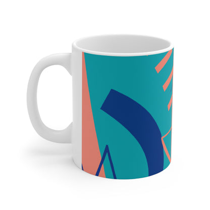 Geometrische Kunst: Eine Erkundung von Farbe und Form – The Alien Keramiktasse 11 oz