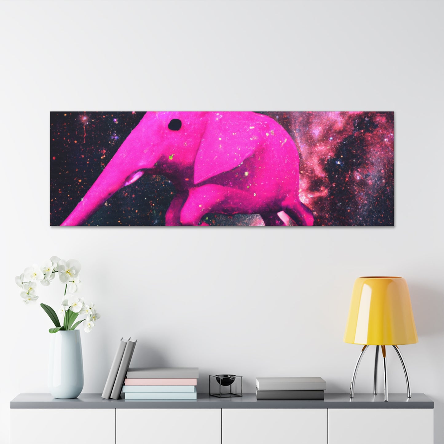 "Exploración majestuosa del elefante rosa" - The Alien Canva