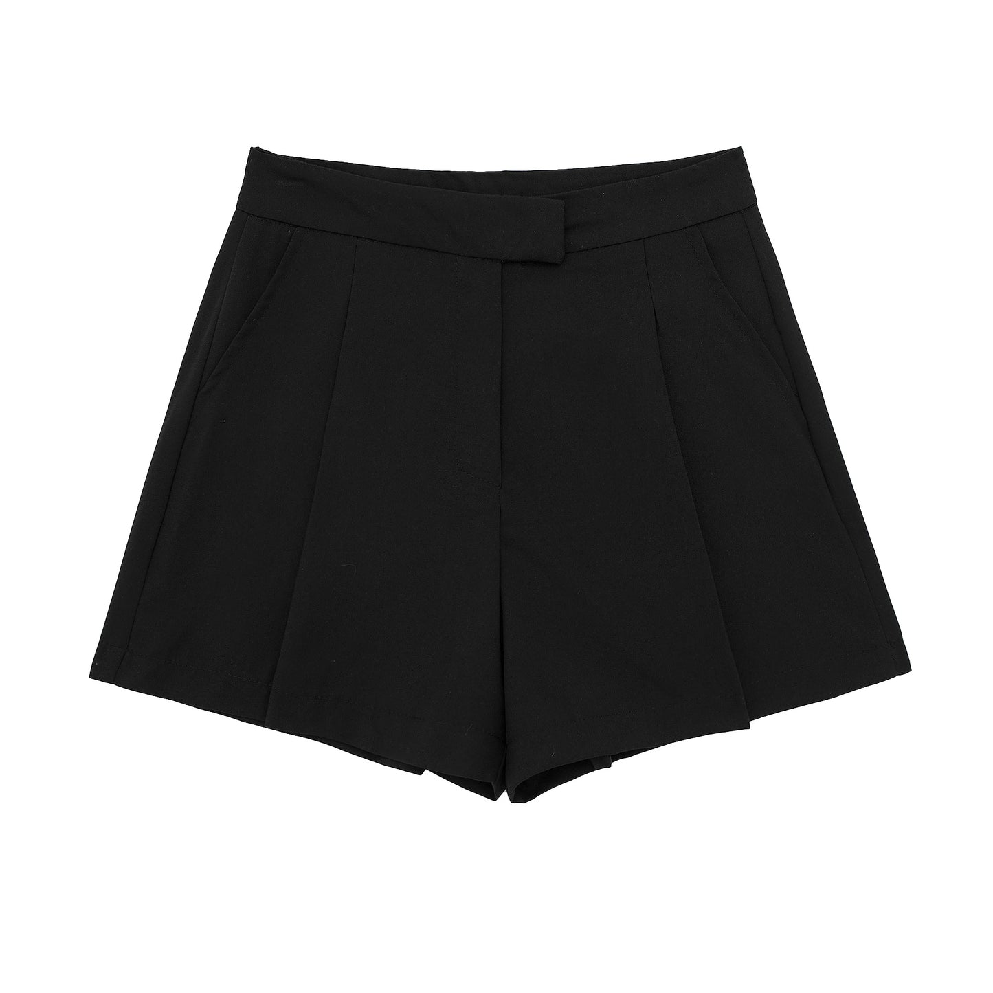 Mädchen Schwarze Shorts Frauen Sommer Hohe Taille Lose Koreanische A-linie Breites Bein Alle Passenden Oberbekleidung