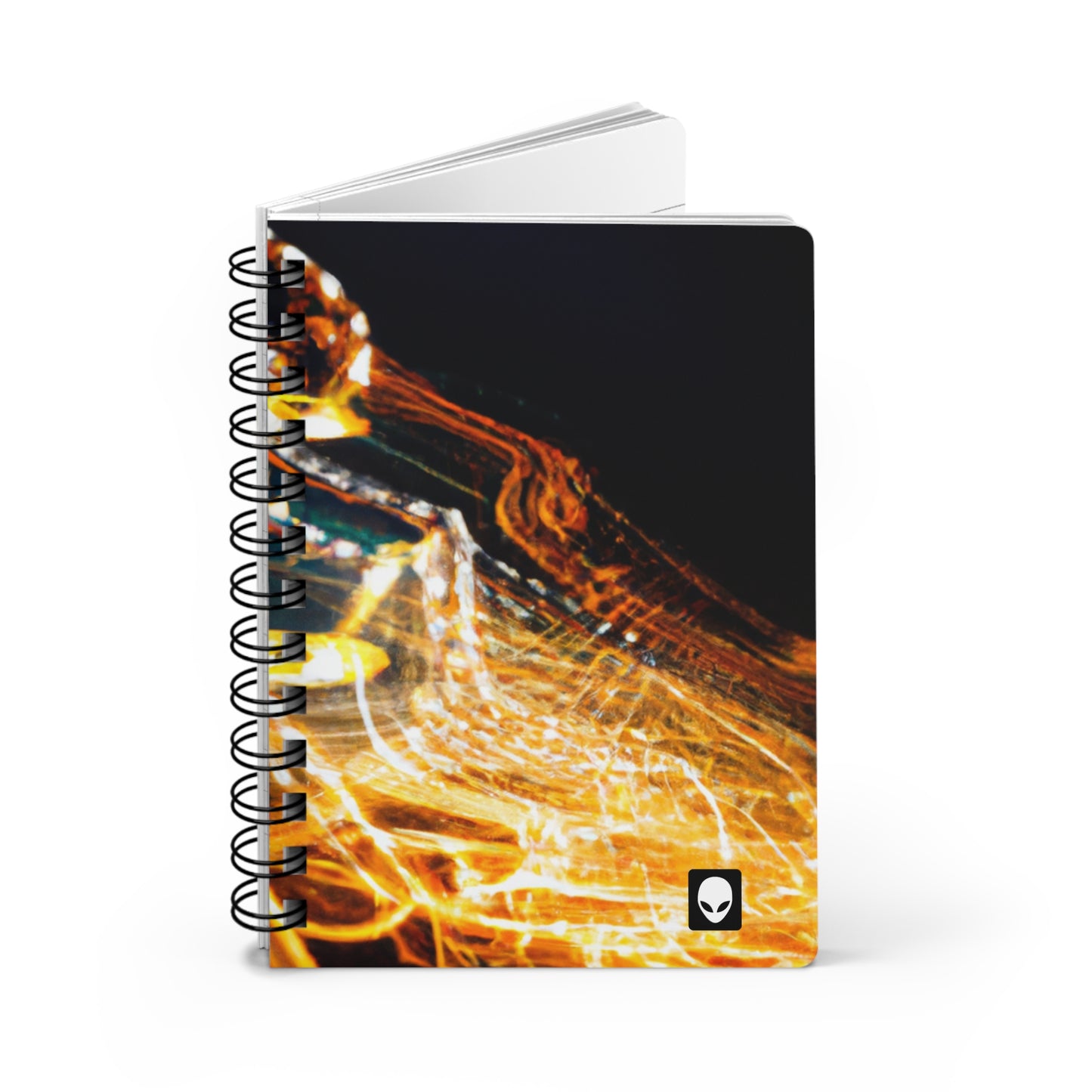 "Disrupción caótica: una exploración abstracta" - The Alien Spiral Bound Journal