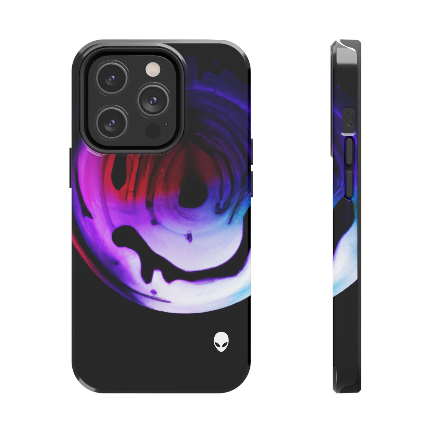 "Exploring Contrasts: A Colorful Dance of Luminance and Chromatic Aberration" - The Alien Tough Phone Cases