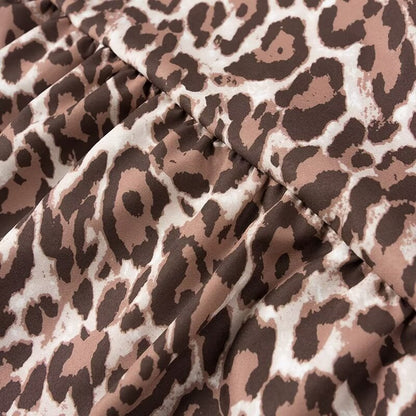 Frühling Frauen Kleidung Leopard Print Weste Casual Hosen Anzug Zwei Stück Set