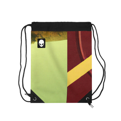 "A Reflection of My Journey: A Collage of Growth and Transformation"- The Alien Drawstring Bag