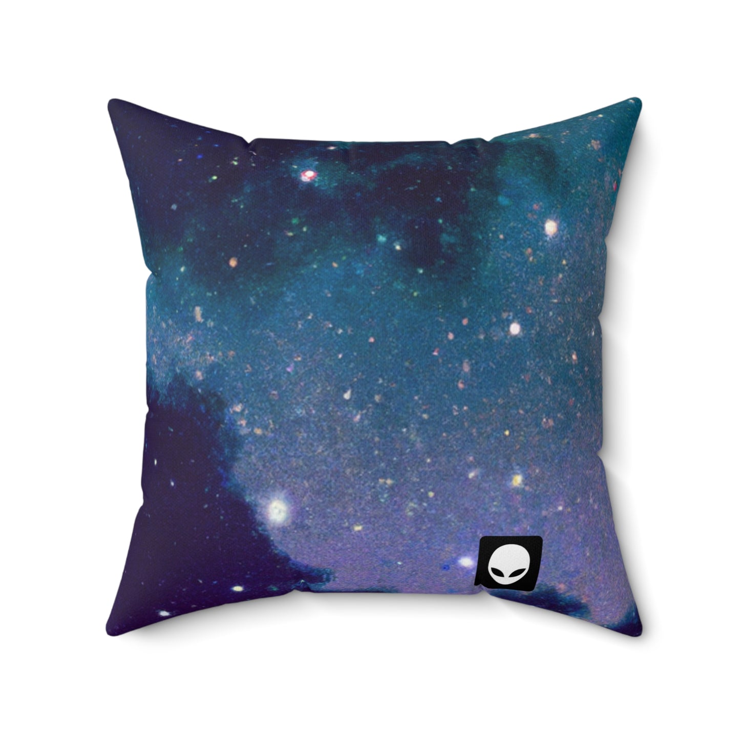 "Sinfonía celestial de medianoche" - La almohada cuadrada alienígena