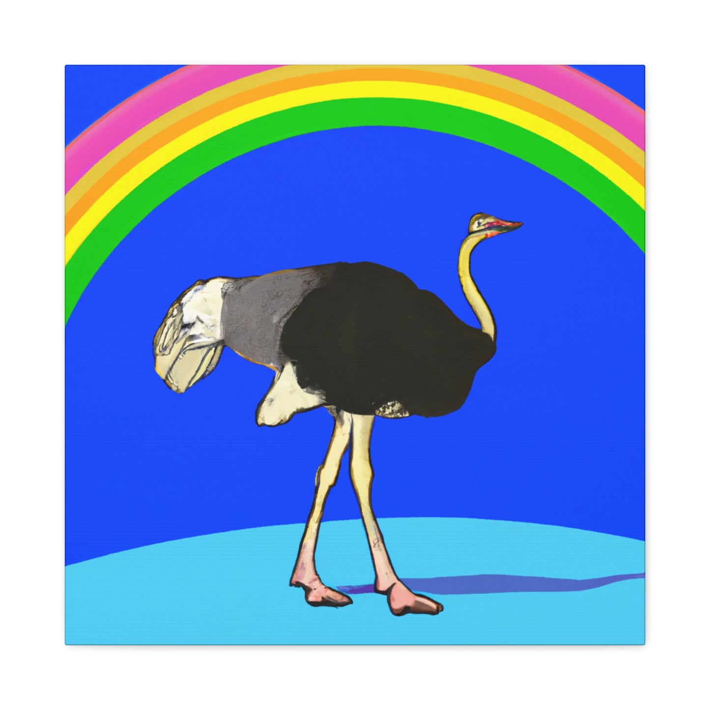 „Bridging the Divide: The Ostrich's Rainbow“ – The Alien Canva