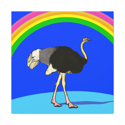 "Bridging the Divide: The Ostrich's Rainbow" - The Alien Canva