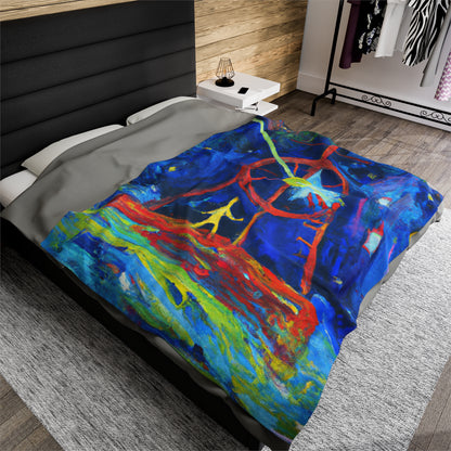 "A Passage Through the Ages" - The Alien Velveteen Plush Blanket