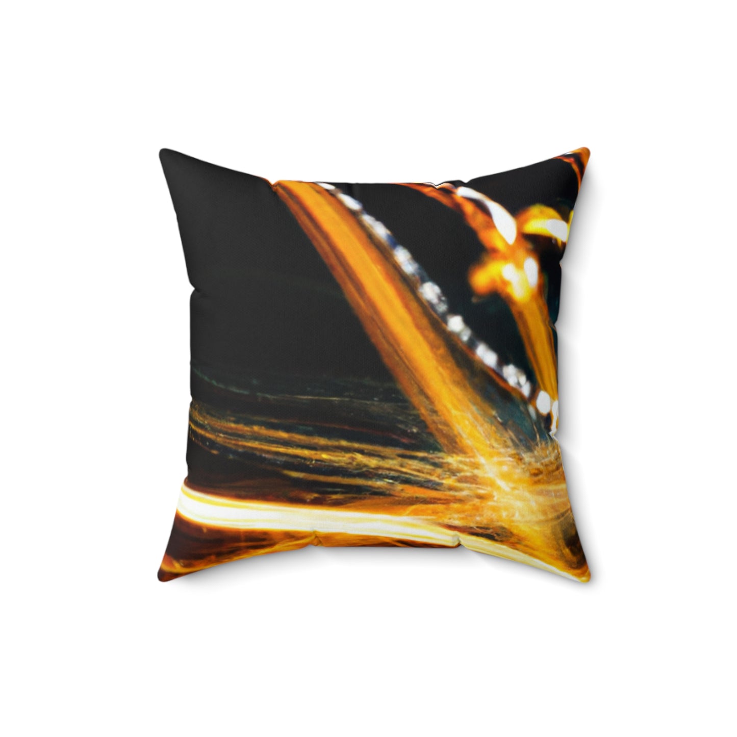 "Chaotic Disruption: An Abstract Exploration" - The Alien Square Pillow