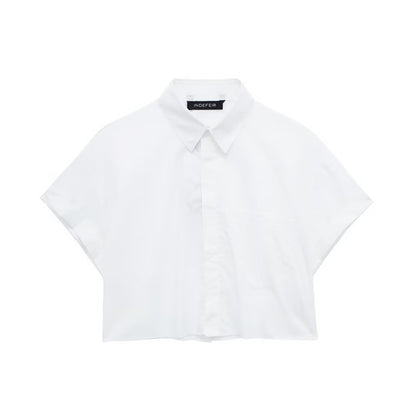 Women Poplin Short Shirt