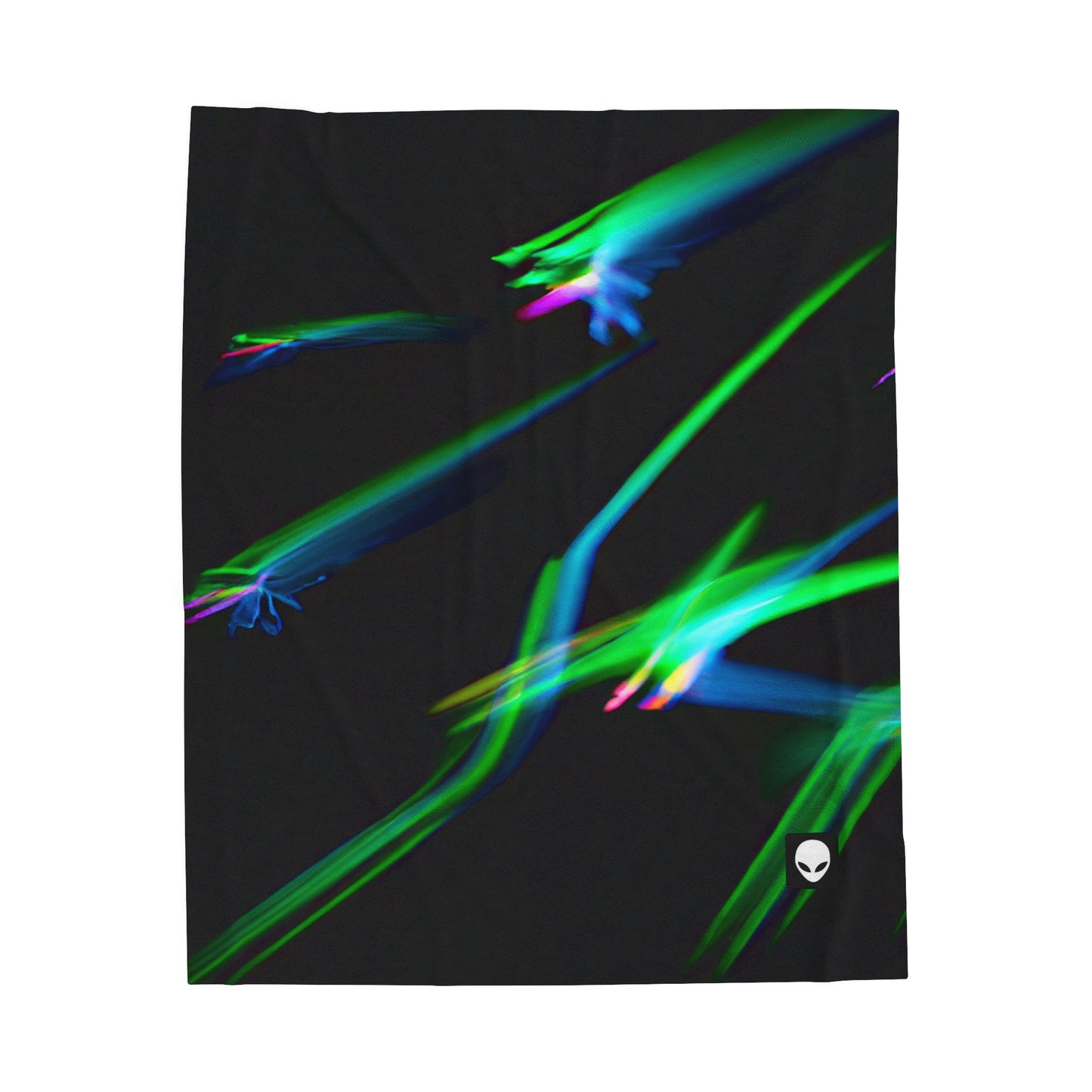 "Illuminated Splendor" - The Alien Velveteen Plush Blanket