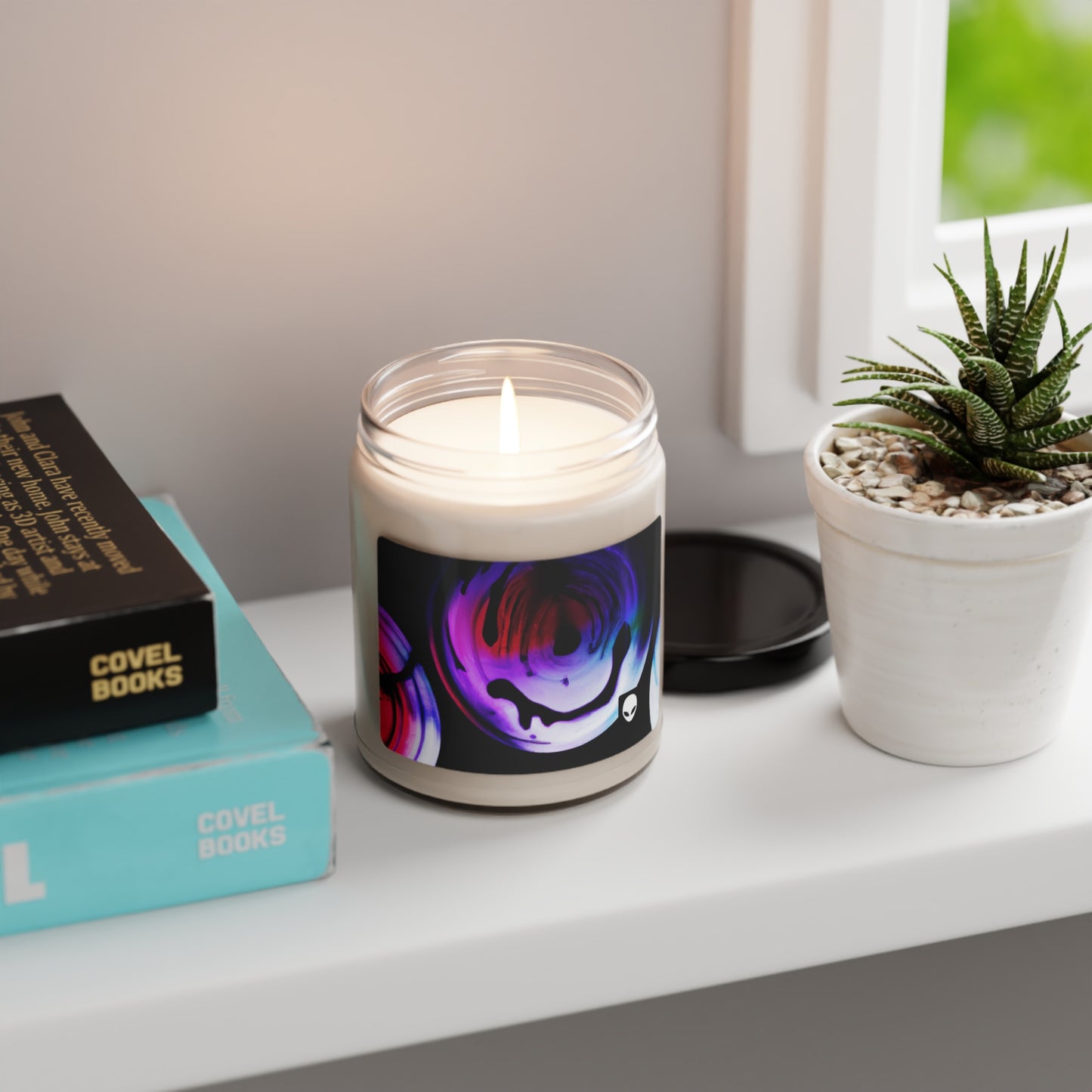 "Exploring Contrasts: A Colorful Dance of Luminance and Chromatic Aberration" - The Alien Eco-friendly Soy Candle