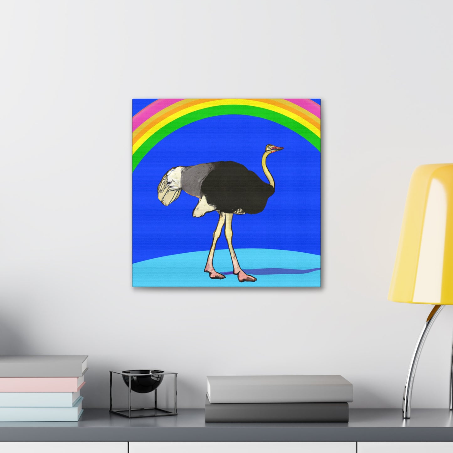 „Bridging the Divide: The Ostrich's Rainbow“ – The Alien Canva